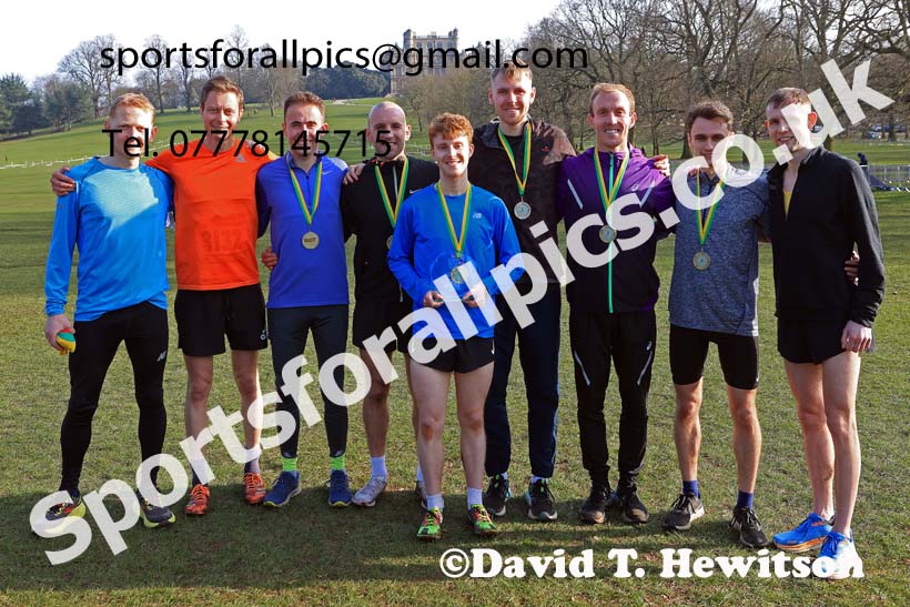 Senior Men, 2024 CAU Inter Counties Cross Country Champs., Wollaton Park, Nottingham. Photo: David T. Hewitson/Sports for All Pics